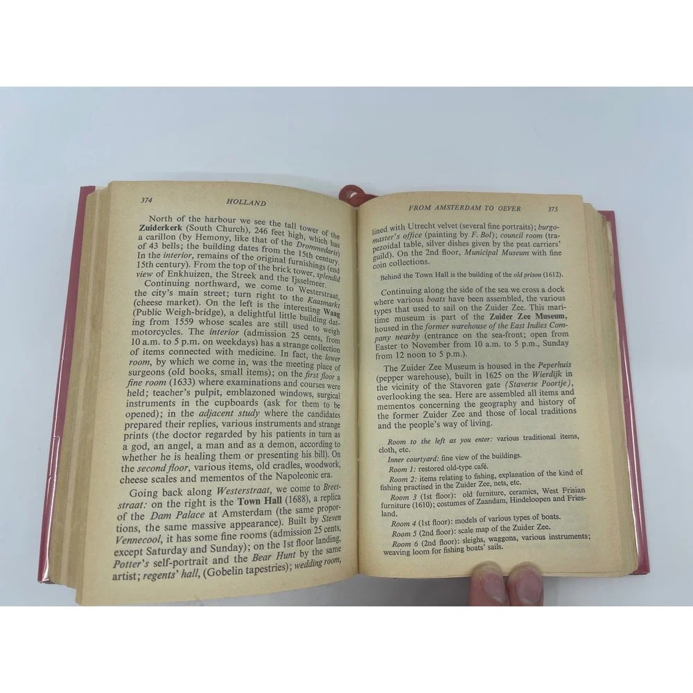 Nagels Encyclopedia Guide Holland 1968 4th Ed Vintage Travel Book Foldout Maps